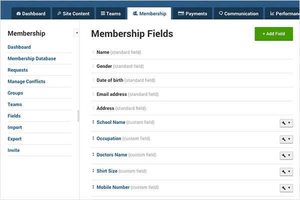 Membership Fields