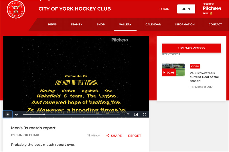 York Hockey Club - Match Report