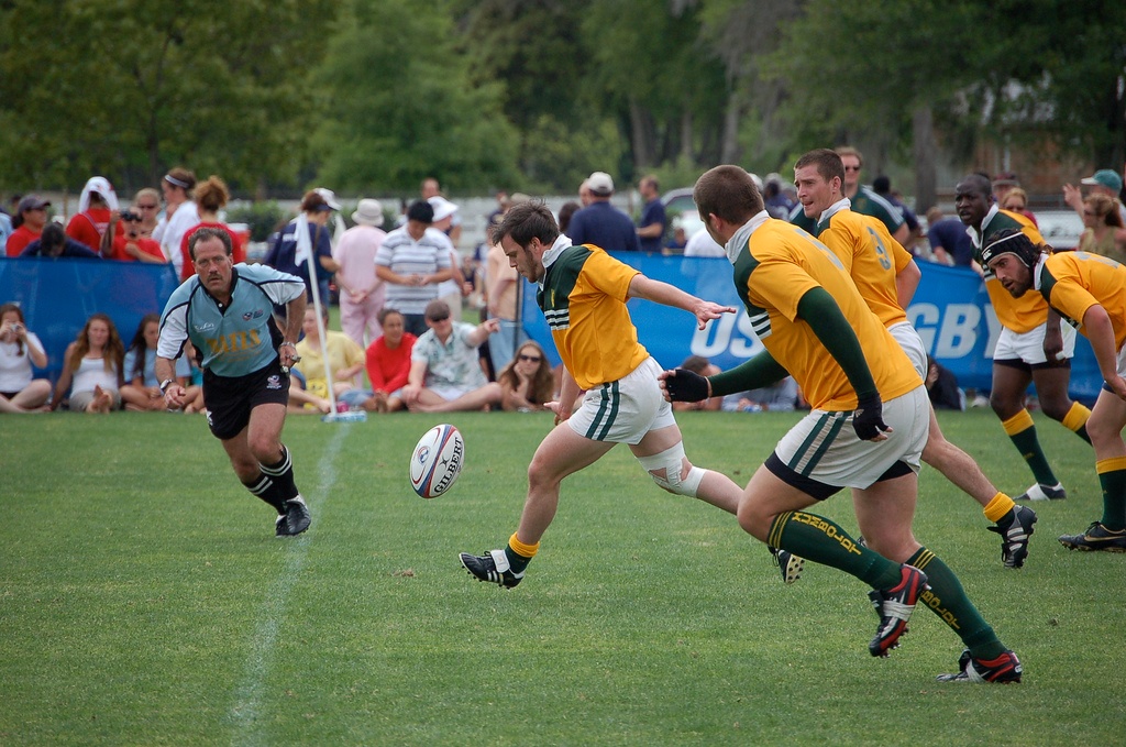 We almost saw our first penalty for chahoo'ing in rugby.