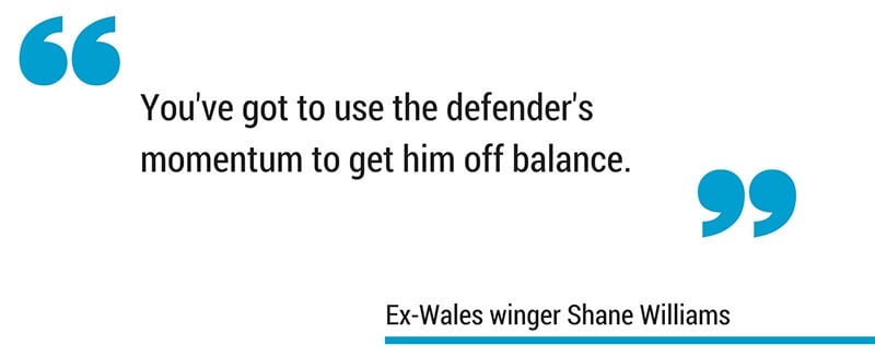 Shane Williams side step in rugby quote