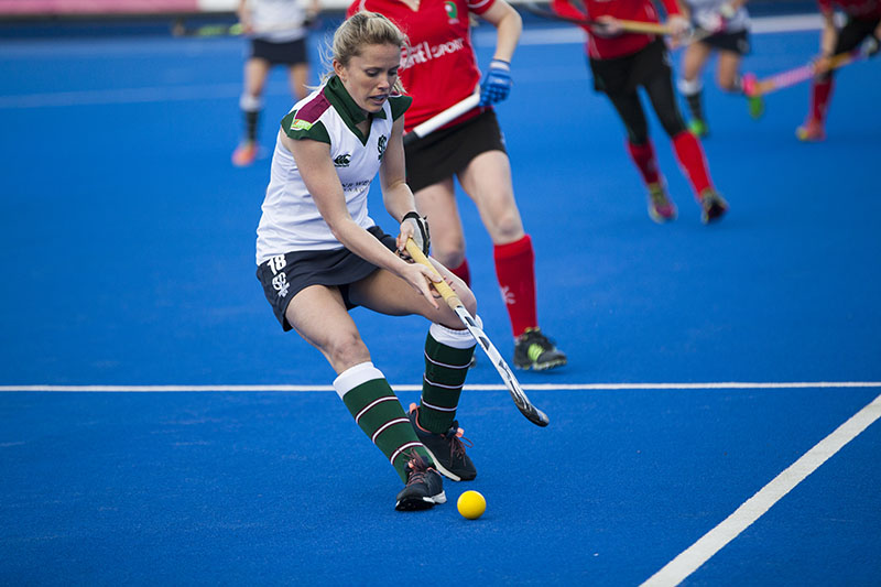 sports photography image of a female hockey player