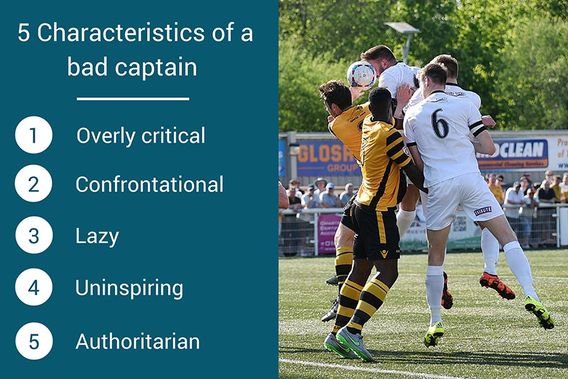 characteristics of a bad captain graphic