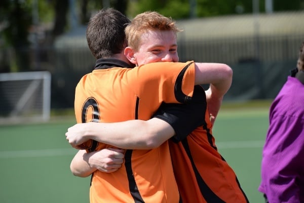 hockey players show passion on the pitch