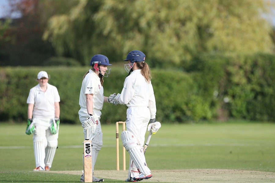 cricket players fist punch