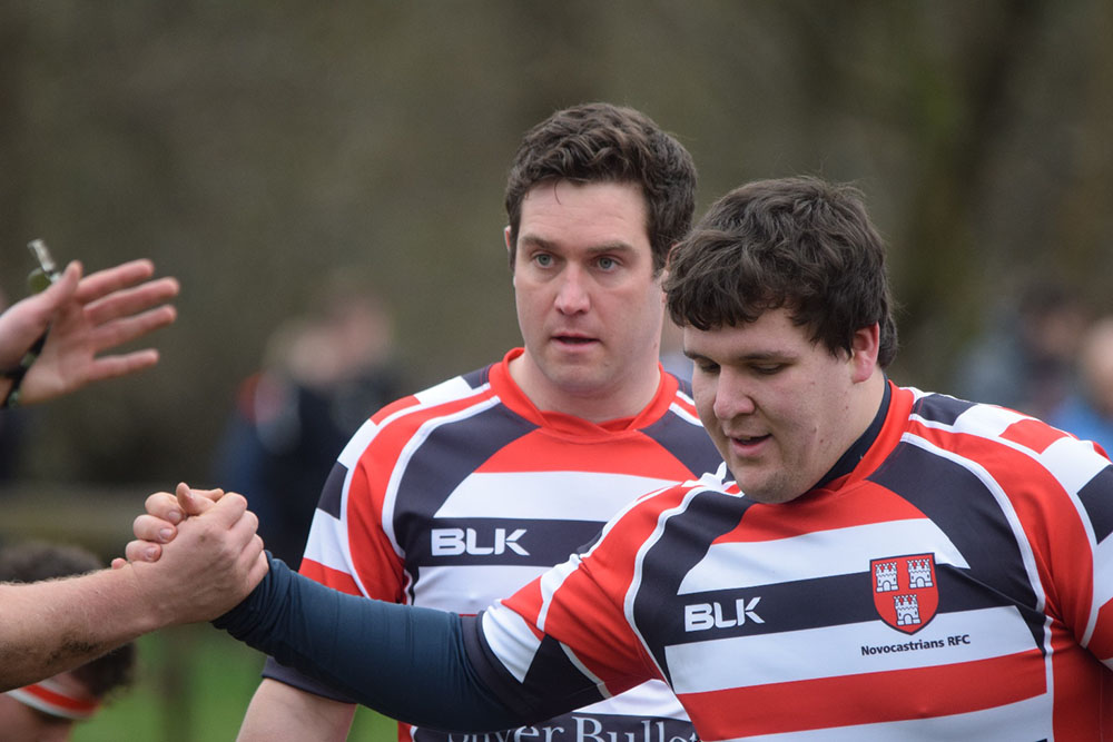 rugby team celebrate